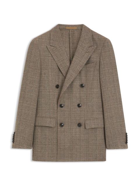 BOSS REGULAR-FIT JACKET IN SILK AND VIRGIN WOOL