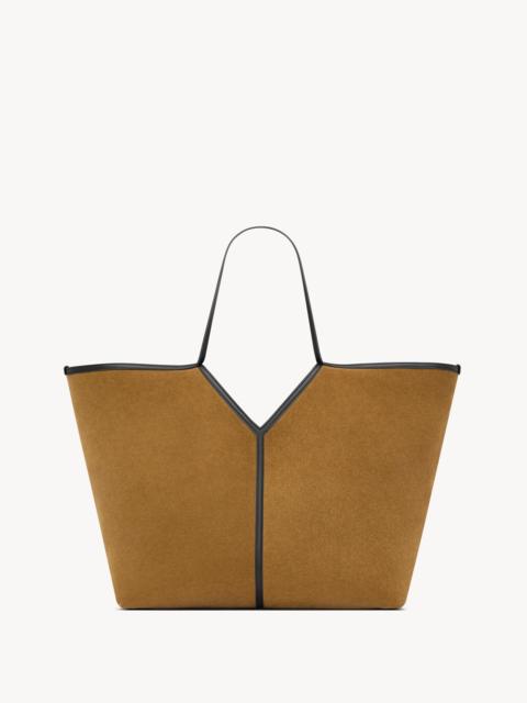 SAINT LAURENT Y SLIM TOTE IN VELOUR LEATHER