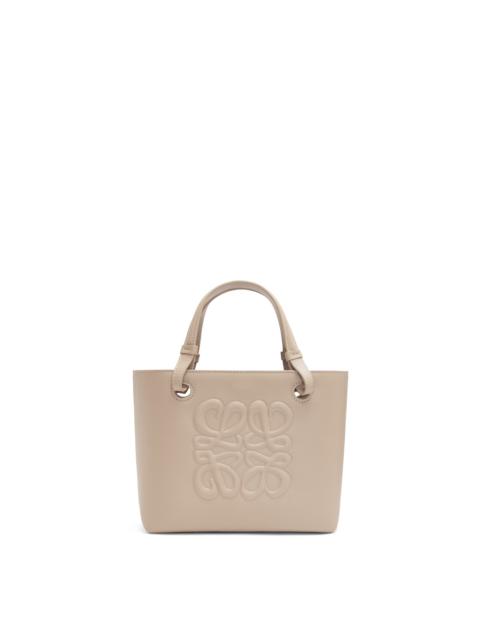 Loewe Mini Inflated Anagram Tote in classic calfskin