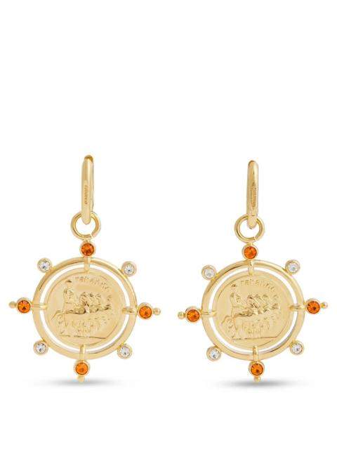 rabanne Sun Date Medal Earrings