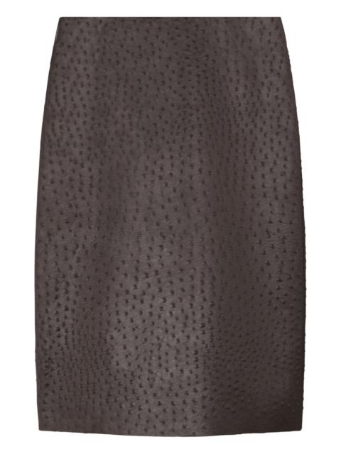 TORY BURCH textured mini skirt