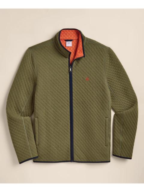 Brooks Brothers Diamond-Quilted Full-Zip Jacket