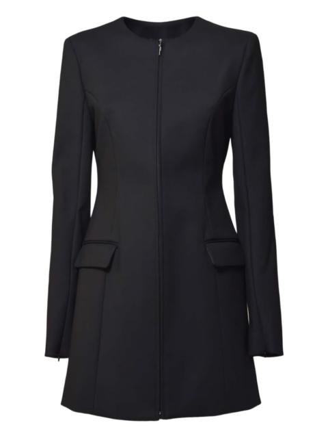 MSGM zip-fastening single-breasted coat