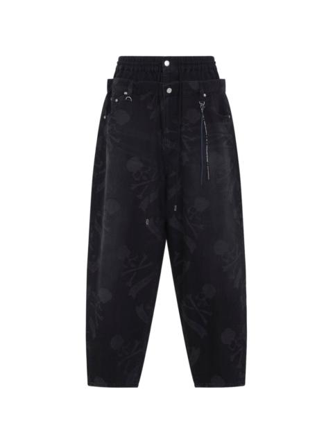 MASTERMIND WORLD skull-print jeans