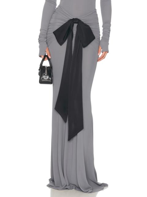HELSA The Althea Jersey Skirt With Bow