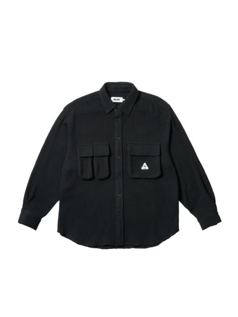 PALACE WAFFLE SHIRT BLACK