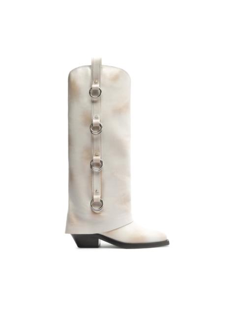 SCHUTZ Zachy Up Cloak Leather Boot