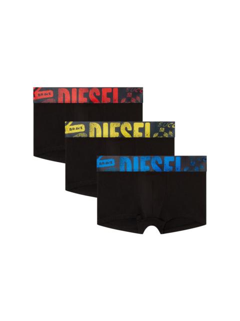Diesel THREE-PACK OF TRUNKS WITH MULTICOLOURED LOGO