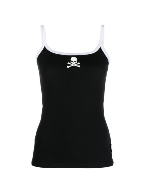 PHILIPP PLEIN Skull & Bones ribbed tank top