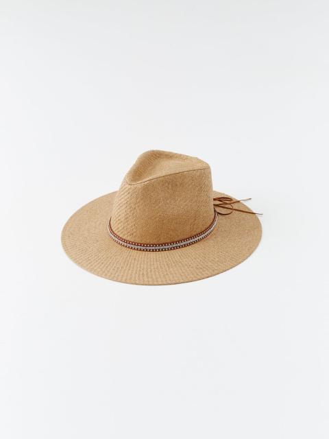 MELISSA ODABASH KATE TAN STUD BELT HAT