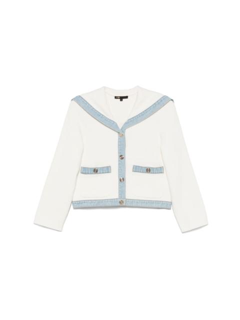 maje bouclé cardigan