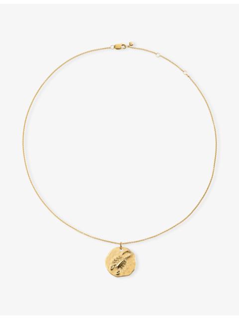 MONICA VINADER Scorpio Zodiac 18ct Yellow Gold Vermeil Pendant Necklace