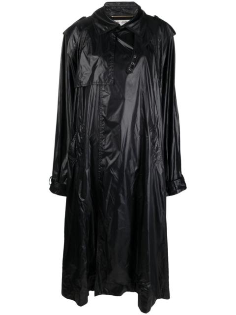 SAINT LAURENT shoulder-pad oversized trench coat