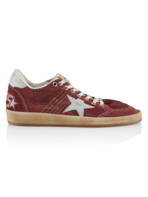 Golden Goose Men's Ballstar Suede Low-Top Sneakers - Brandy Aquamarine
