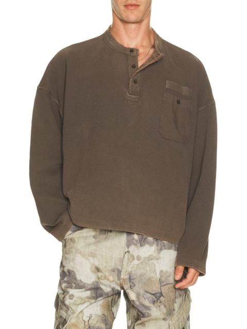 REPRESENT Henley Sweatshirt