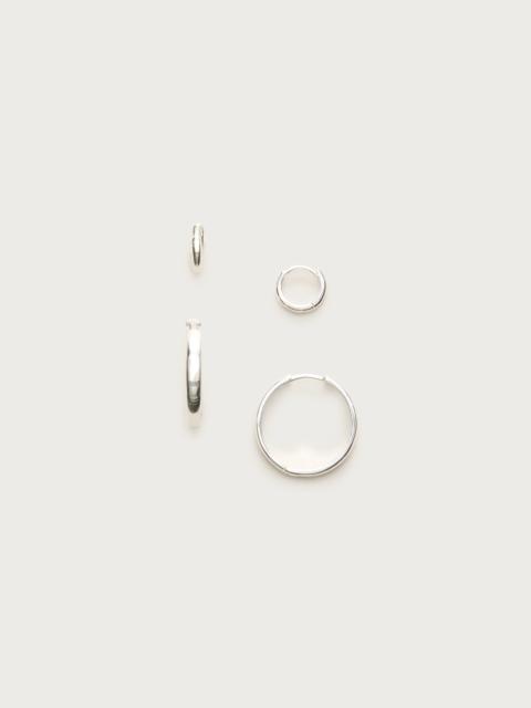 J.CREW Demi-fine hoop earrings two-pack