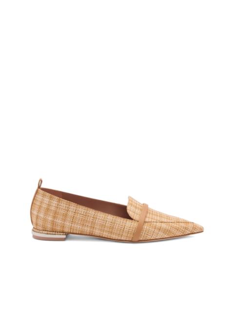 MALONE SOULIERS Dora raffia loafers