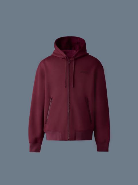 MACKAGE KRYSTOS Double-face Jersey zip-up hoodie