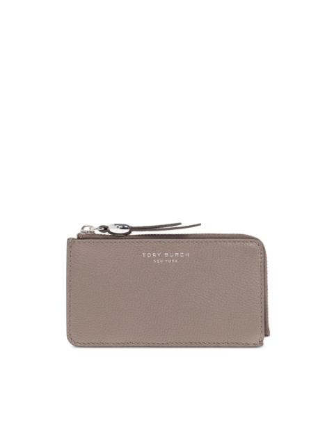 TORY BURCH zip leather cardholder
