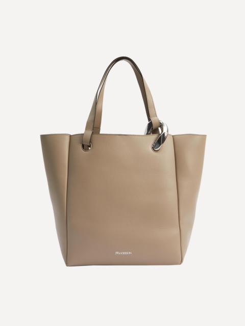 JW Anderson Corner Taupe Leather Tote Bag