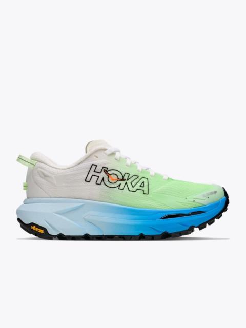 HOKA Women's Mafate 5 Shoes in Frost/Tart Apple