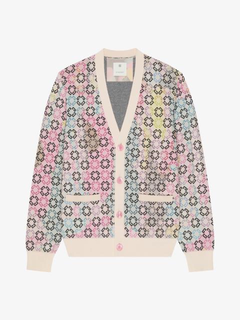 Givenchy MULTICOLOR CARDIGAN IN MONOGRAM 72 COTTON
