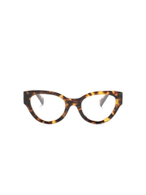 Miu Miu logo-plaque cat-eye frame glasses