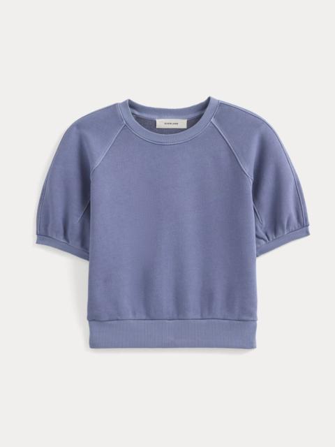 EVERLANE LIGHTWEIGHT TERRY BLOUSON SHORT-SLEEVE CREW