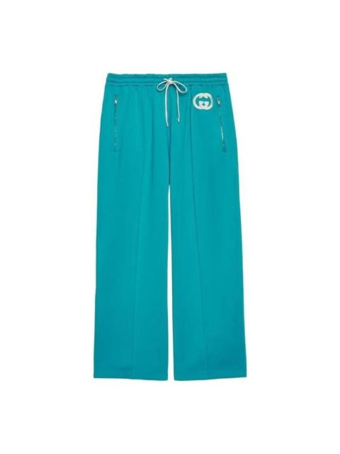 GUCCI (WMNS) Gucci Neoprene Pants With Interlocking G 'Light Blue' 693166-XJD6F-4594