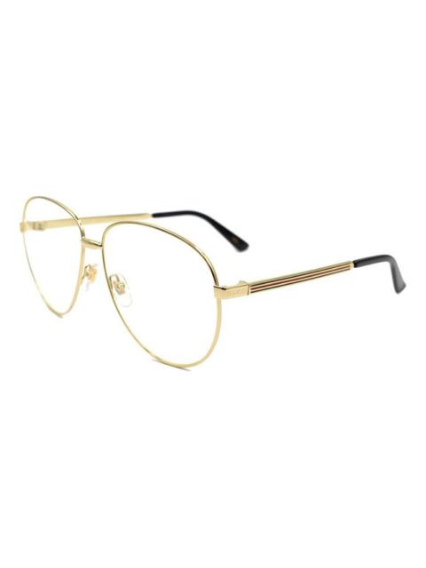 Gucci Gold Color Glasses Lens aviator Sunglasses GG0138S-003