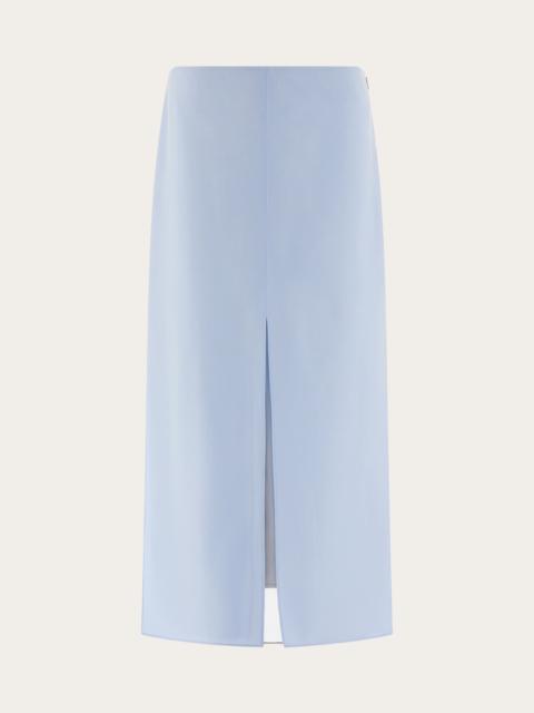 FERRAGAMO Layered midi skirt