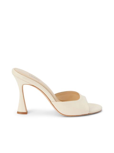 L'AGENCE Avery Leather Peep-Toe Mule