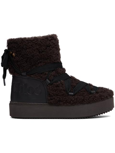 See by Chloé Brown Charlee Ankle Boots