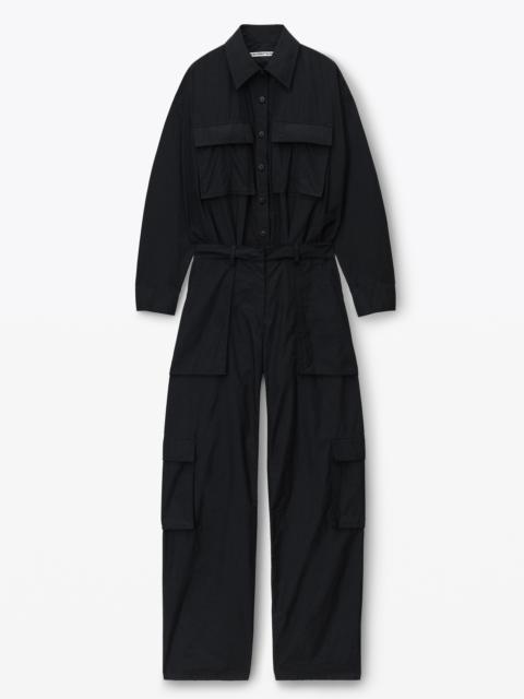 Alexander Wang button up cargo jumpsuit