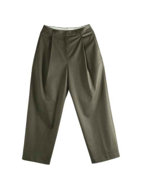 AMOMENTO pleated-detail trousers