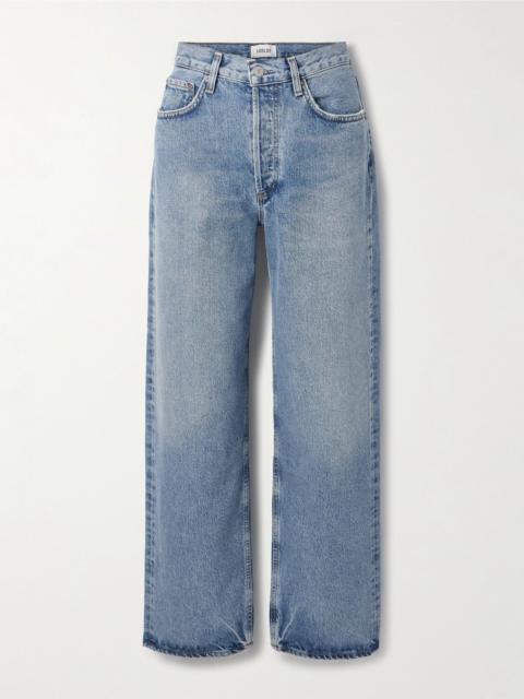 AGOLDE Henson regenerative high-rise straight-leg jeans Mid denim