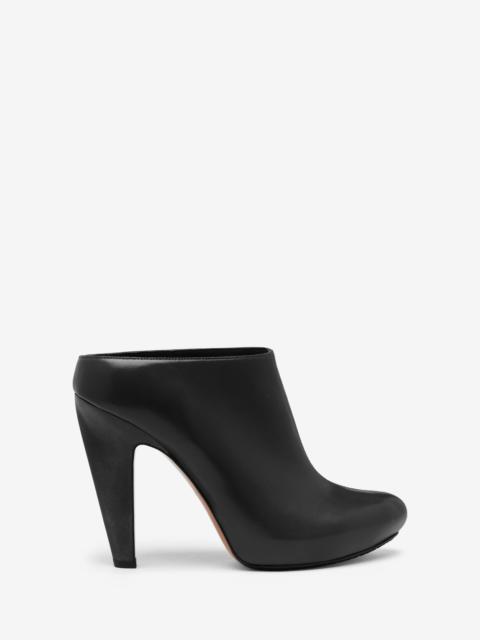 Alexander McQueen Women's The Edge Platform Mule in Black