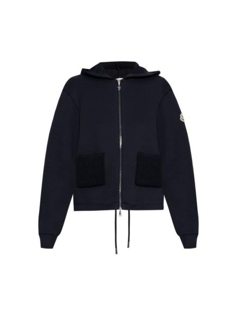 Moncler knitted pockets hoodie
