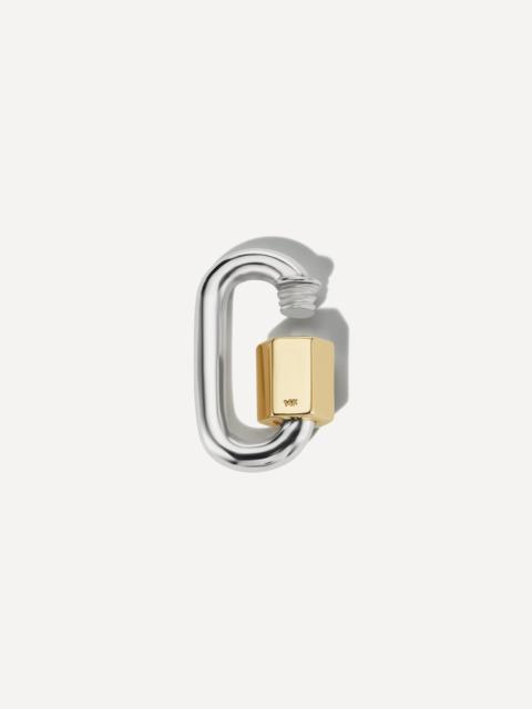MARLA AARON Silver Rolo Chain and Chubby Babylock Necklace