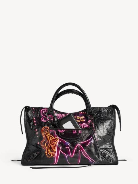 BALENCIAGA Women's Le City Bag Medium in Black