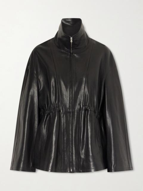 NOUR HAMMOUR Passage Leather Jacket