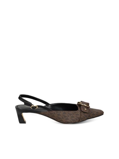 MICHAEL KORS Jaden slingback kitten-heel pumps