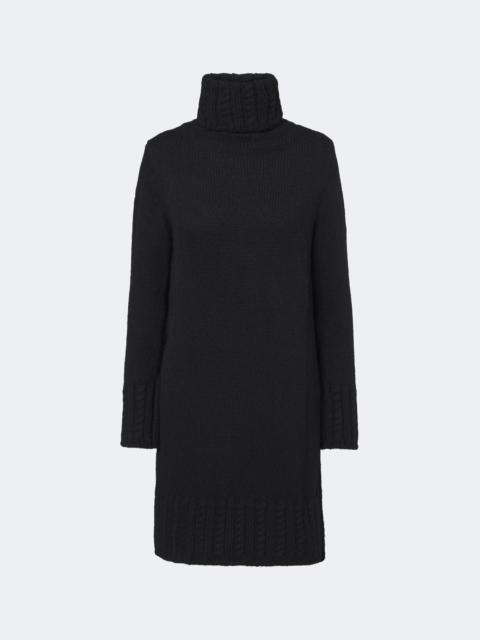 Moncler Turtleneck alpaca and wool-blend minidress