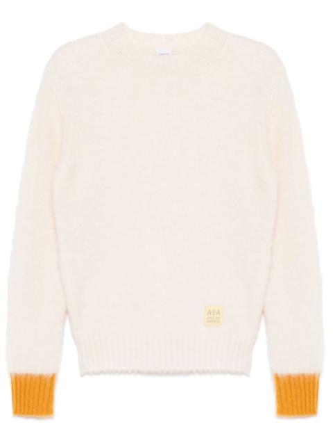 Aspesi brushed-wool crew-neck jumper