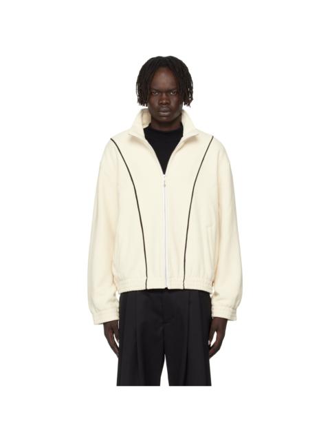 ERNEST W. BAKER Off-White Fleece Track Jacket
