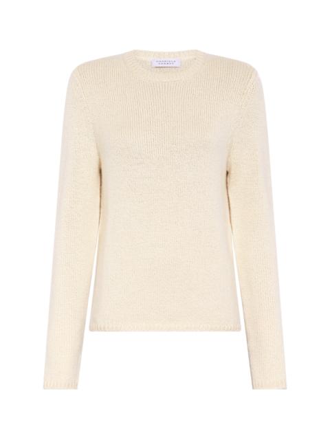 GABRIELA HEARST Titus Knit Sweater in Off White Cashmere
