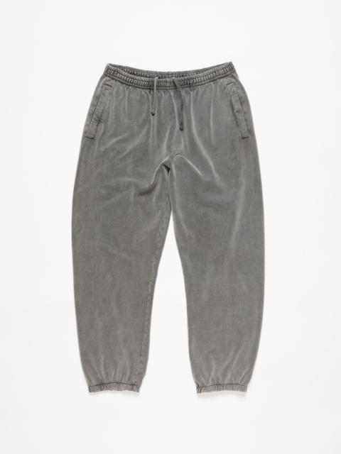 Cotton sweatpants - Faded black