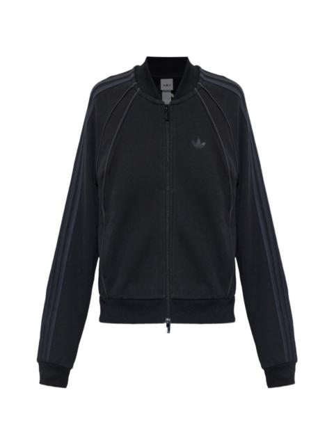 adidas logo-print zip-up sweater