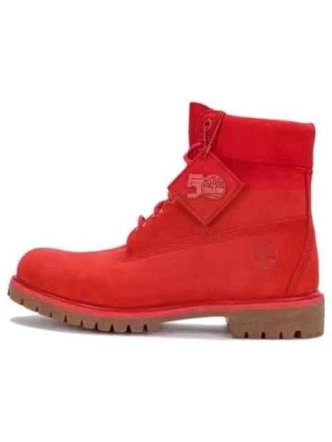 Timberland Timberland 50th Anniversary Edition Premium 6 Inch Waterproof Boot 'Medium Red Nubuck' A5VEW