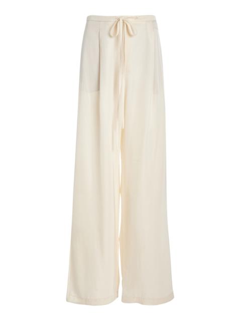 RÓHE Relaxed Drawstring Trousers ivory